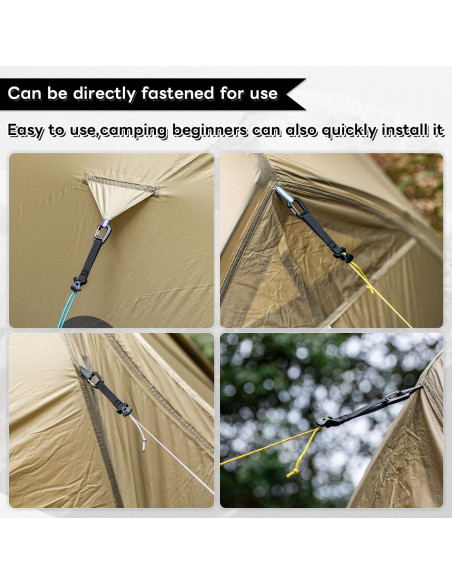 Cuerdas de Tensión Ultraligeras HIKEMAN 4M 2mm Nylon Azul