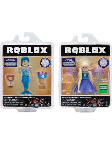 Figuras de Colección Roblox Jazwares - Neverland Lagoon y Escuela Royale