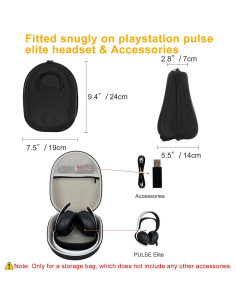 Funda Dura XINGFUDAO para Auriculares Inalámbricos PS5 Pulse Elite 2
