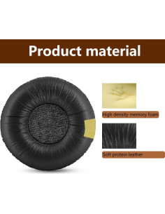 Almohadillas de Repuesto ACCIUK para Auriculares JBL Tune 600 BT NC - Negro 2