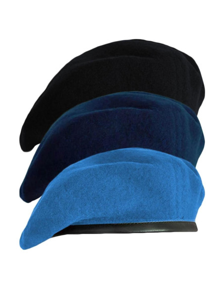 Boina Militar Gajaous para Hombre y Mujer - 100% Lana Ajustable