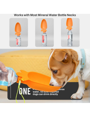 Dispensador de Agua Portátil para Perros Li & Zhao - Silicona Plegable
