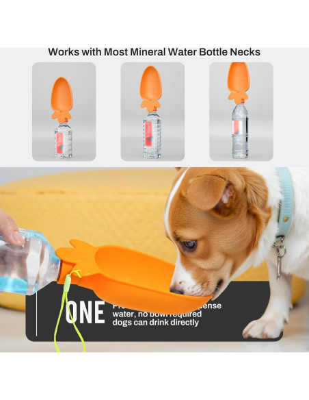 Dispensador de Agua Portátil para Perros Li & Zhao - Silicona Plegable