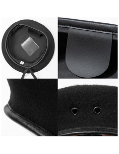 Boina Militar Gajaous para Hombre y Mujer - 100% Lana Ajustable 2