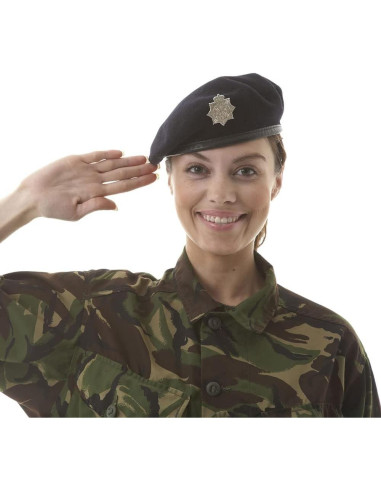 Boina Militar Gajaous para Hombre y Mujer - 100% Lana Ajustable