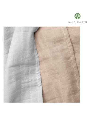 Manta de Envolver para Bebé Salt Earth 100% Algodón Orgánico 2 Piezas