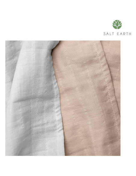 Manta de Envolver para Bebé Salt Earth 100% Algodón Orgánico 2 Piezas