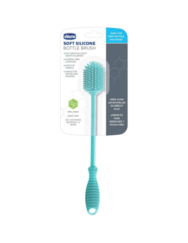 Cepillo de Botellas Chicco de Silicona 24.1 cm Antideslizante