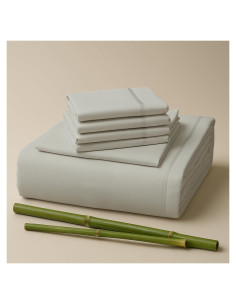 Juego de Sábanas Individual 6 Piezas Sacred Thread Rayón Bambú