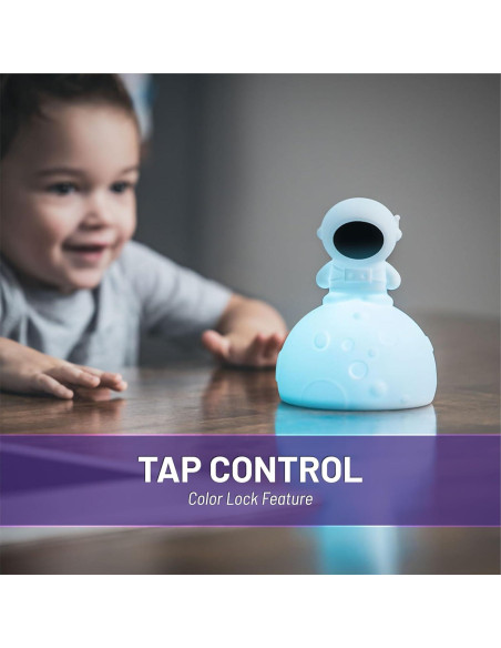 Luz Nocturna Lumipets Junior Astronaut Silicona 9 Colores Luz Nocturna Lumipets Junior Astronaut Silicona 9 Colores