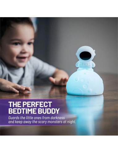 Luz Nocturna Lumipets Junior Astronaut Silicona 9 Colores