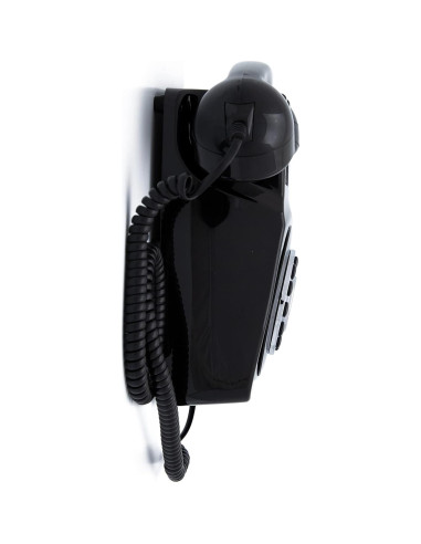 Teléfono de pared GPO 746 retro - Negro, timbre auténtico