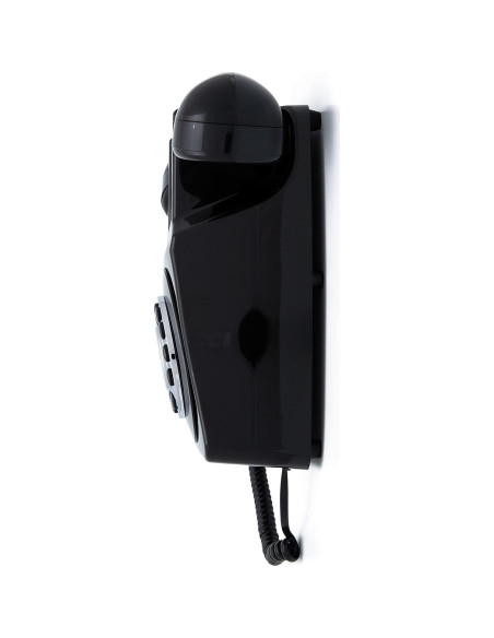 Teléfono de pared GPO 746 retro - Negro, timbre auténtico