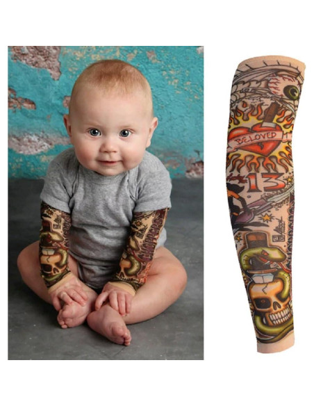 6 Mangas de Tatuaje Temporal FENGMANG para Niños - Protección Solar 6 Mangas de Tatuaje Temporal FENGMANG para Niños - Protección Solar