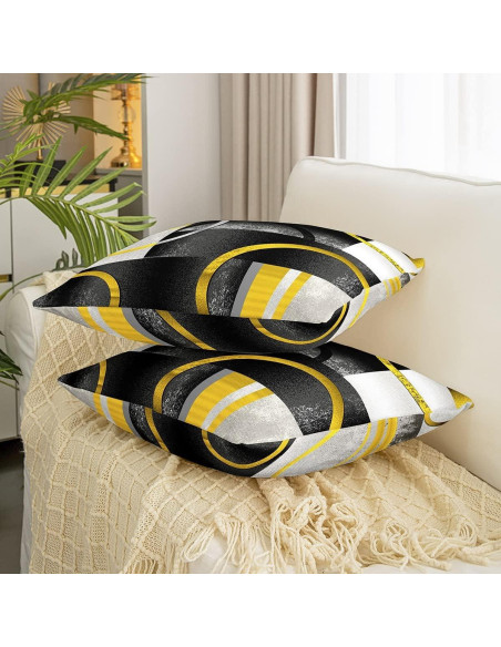Fundas de Almohada Geométricas Feelyou 40x40 cm Juego de 2