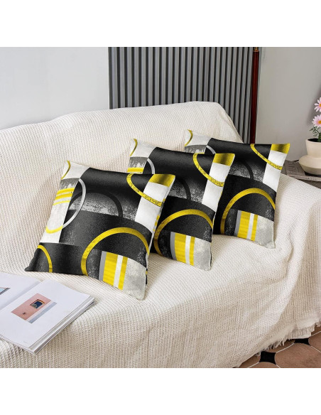 Fundas de Almohada Geométricas Feelyou 40x40 cm Juego de 2