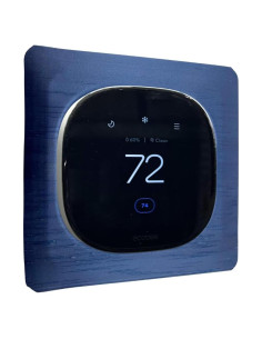 Placa de Pared Cuadrada Brillante Azul Ecobee 14.9x14.9 cm