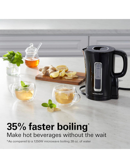 Hervidor Eléctrico Hamilton Beach 1.7L Negro, Apagado Automático