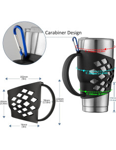 Manga de Silicona Antideslizante TRINENOX para Vasos 30 oz 2