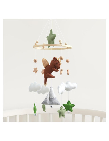 Móvil para Cuna de Bebé Numhaw de Fieltro Musical 28.5x21.1cm