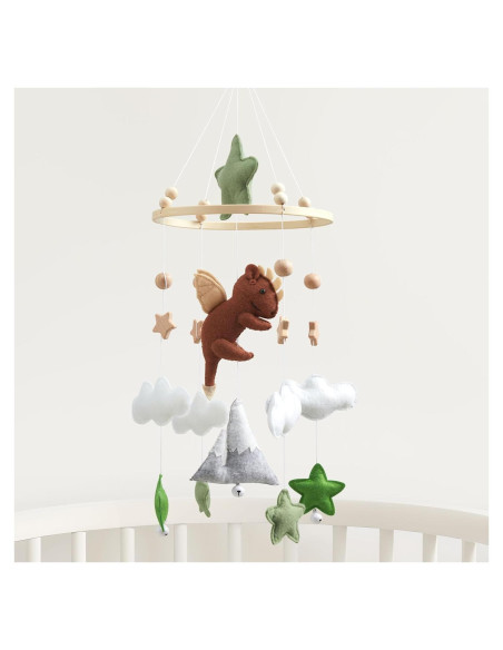 Móvil para Cuna de Bebé Numhaw de Fieltro Musical 28.5x21.1cm