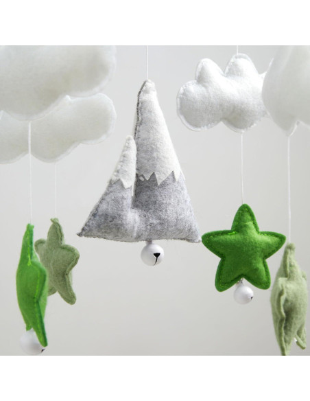 Móvil para Cuna de Bebé Numhaw de Fieltro Musical 28.5x21.1cm