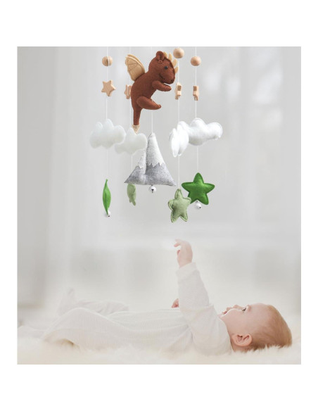 Móvil para Cuna de Bebé Numhaw de Fieltro Musical 28.5x21.1cm