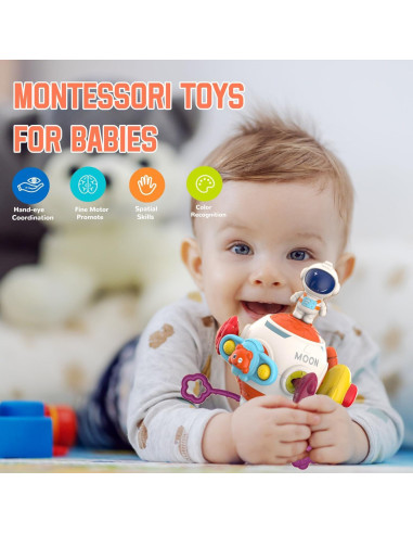 Cubo de Actividades Montessori WYCYJU 8 en 1 para Bebés