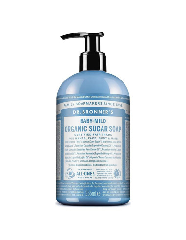 Jabón Orgánico Dr. Bronner's Baby Mild 355 ml Sin Fragancia