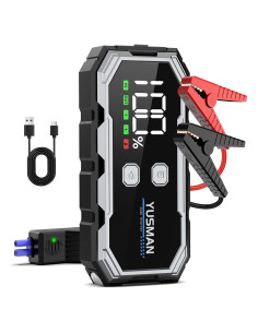 Arrancador de Salto YUSMAN 5000A 12V Portátil con Luz LED