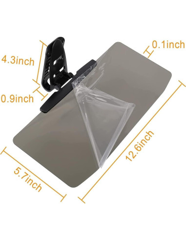 Extensor de Visera Solar Emoin 33x14.5cm Anti Deslumbrante