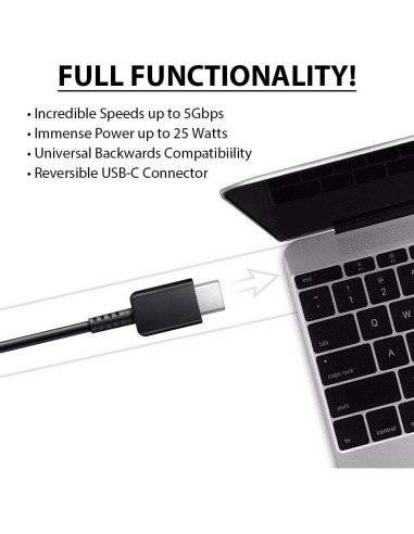 Cable USB-C de Carga Rápida 1m VOLT PLUS TECH - 25W