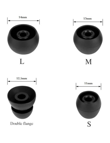 Set de Consejos de Silicona para Auriculares Beats - 8 Pares