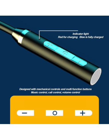 Auriculares Inalámbricos Bluetooth ZJchao IPX5 Banda de Cuello