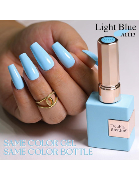 Esmalte de Uñas en Gel Double Rhythm 15ml Azul Bebé Esmalte de Uñas en Gel Double Rhythm 15ml Azul Bebé