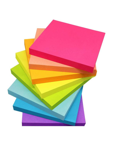 Notas Adhesivas Vanpad 7.62x7.62 cm 8 Colores Brillantes