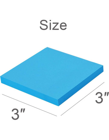 Notas Adhesivas Vanpad 7.62x7.62 cm 8 Colores Brillantes