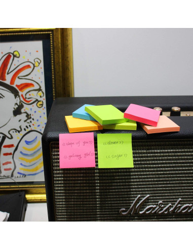 Notas Adhesivas Vanpad 7.62x7.62 cm 8 Colores Brillantes