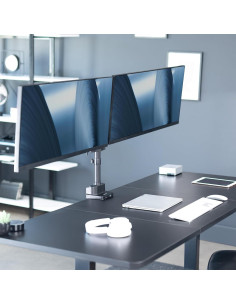 Soporte Doble Monitor VIVO STAND-V102BDU Aluminio Ajustable 61cm 2