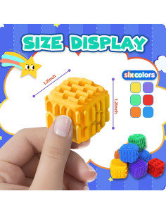 Juguetes Fidget Cube UIIOPJIOM para Niños y Adultos - Silicona 2