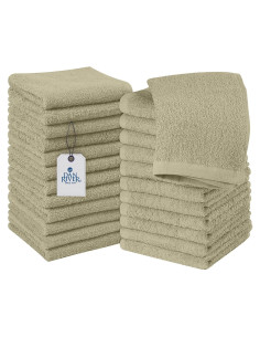 Toallas de Algodón Dan River Paquete de 24 Beige 30x30 cm