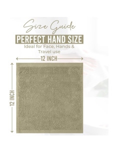 Toallas de Algodón Dan River Paquete de 24 Beige 30x30 cm 2