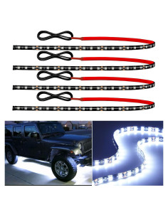 Tira de Luz LED 12V Miisiya 60 cm Impermeable Paquete de 4