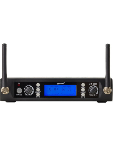Sistema de Micrófono Inalámbrico Gemini Sound UHF-6200HL - 2 Micrófonos