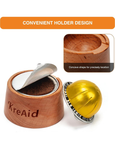 Kit de Cápsulas Reutilizables KreAid para Nespresso Vertuo