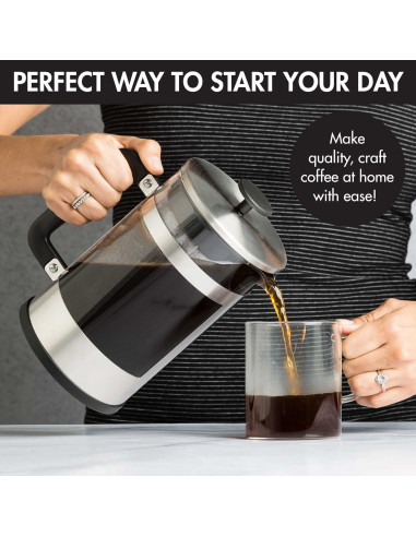 Cafetera 2-en-1 Primula para Café Frío y Prensa Francesa 1.5L