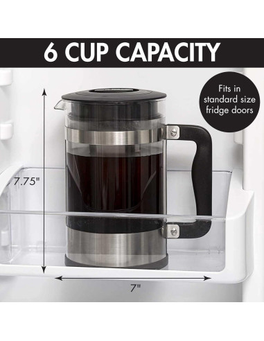 Cafetera 2-en-1 Primula para Café Frío y Prensa Francesa 1.5L