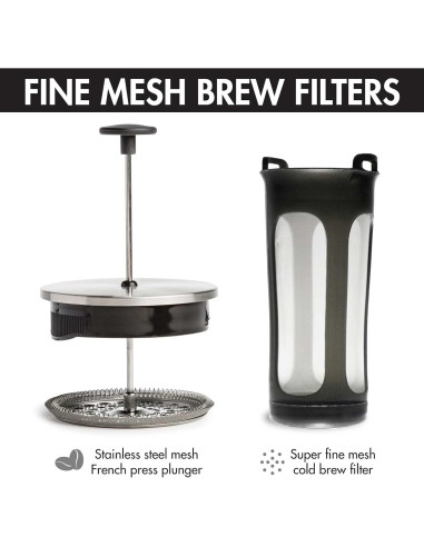 Cafetera 2-en-1 Primula para Café Frío y Prensa Francesa 1.5L