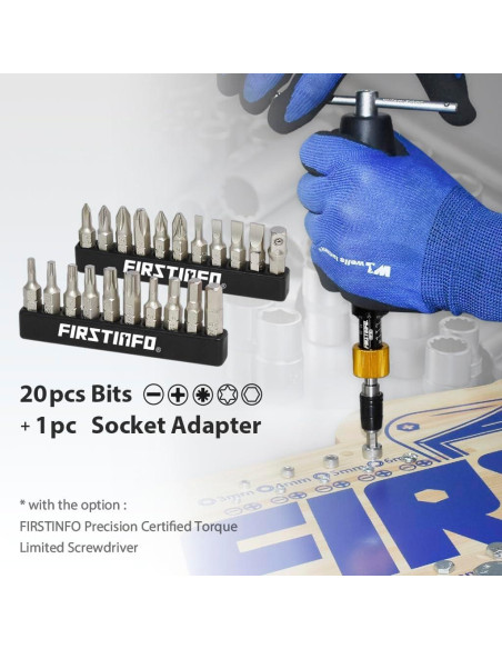 Set de Puntas de Destornillador FirstInfo H5199A - 21 Piezas Acero S2
