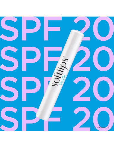 Bálsamo Labial Softlips Vainilla SPF 20 Hidratante Paquete 2